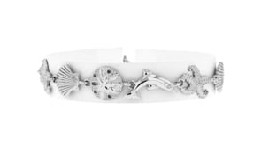 Sterling Silver Sea Life Link Bracelet