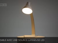 Lucide CURF - Lampe de bureau - 1xE27 - Blanc