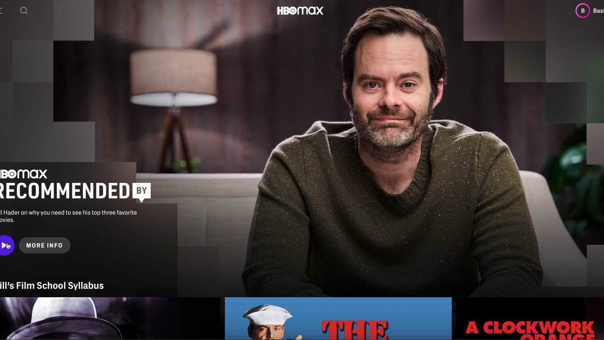 HBO MAX - Recommended By - Bill Hader