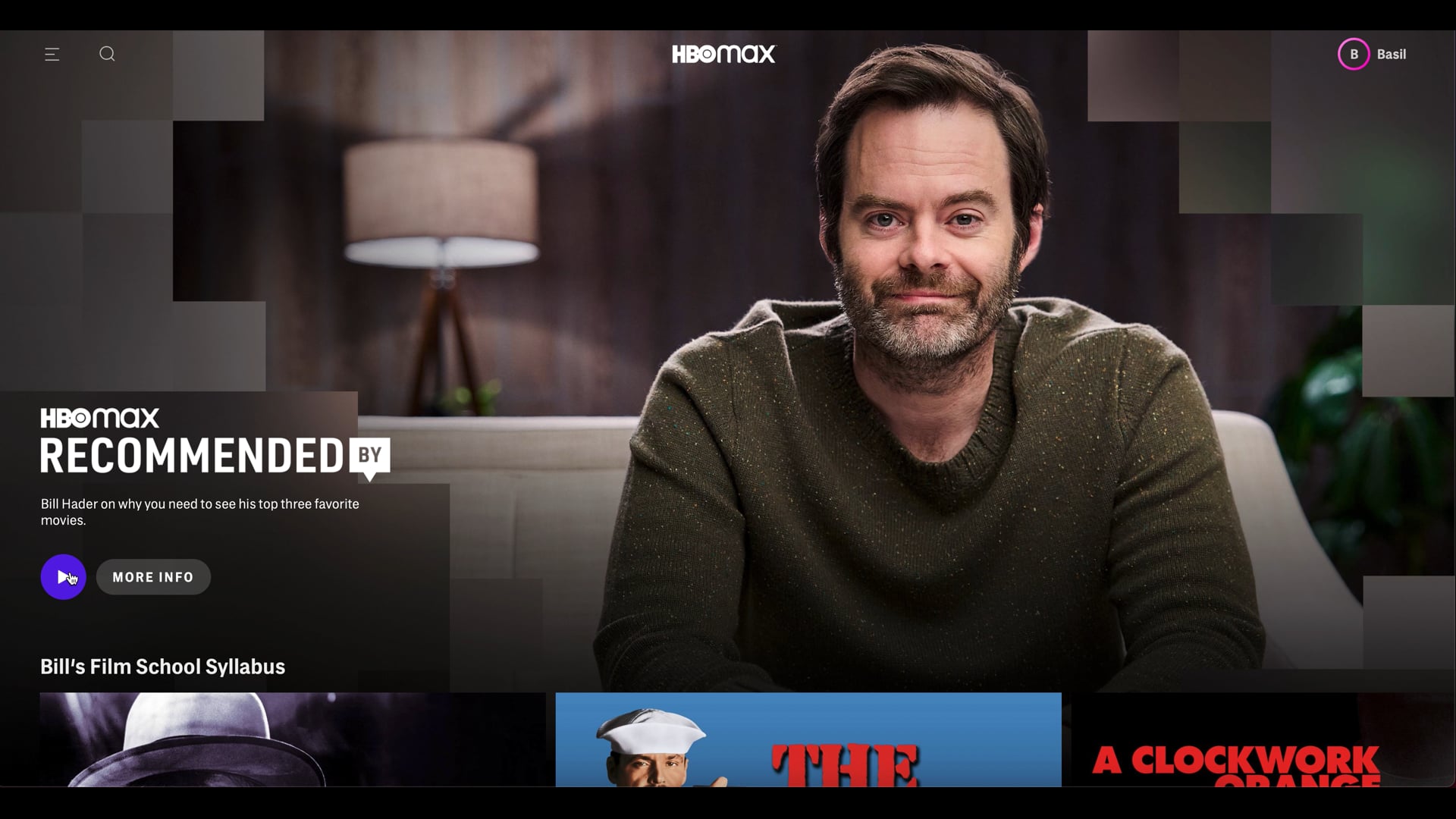 HBO MAX - Recommended By - Bill Hader