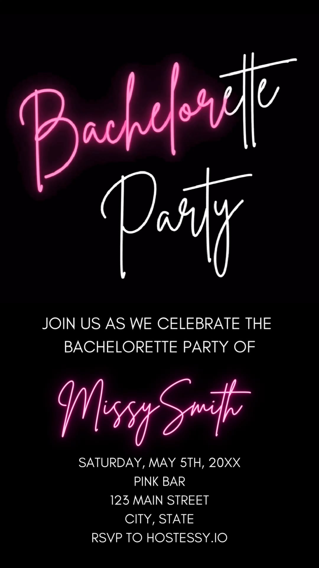 Bachelorette Party Video Invitation