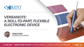 Kent Displays | VersaNote: A Roll-to-Part, Flexible Electronic Device | June 2022