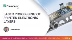 Laser processing of printed electronic layers