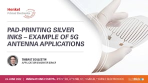 Pad printing silver inks- example of 5G antenna applications