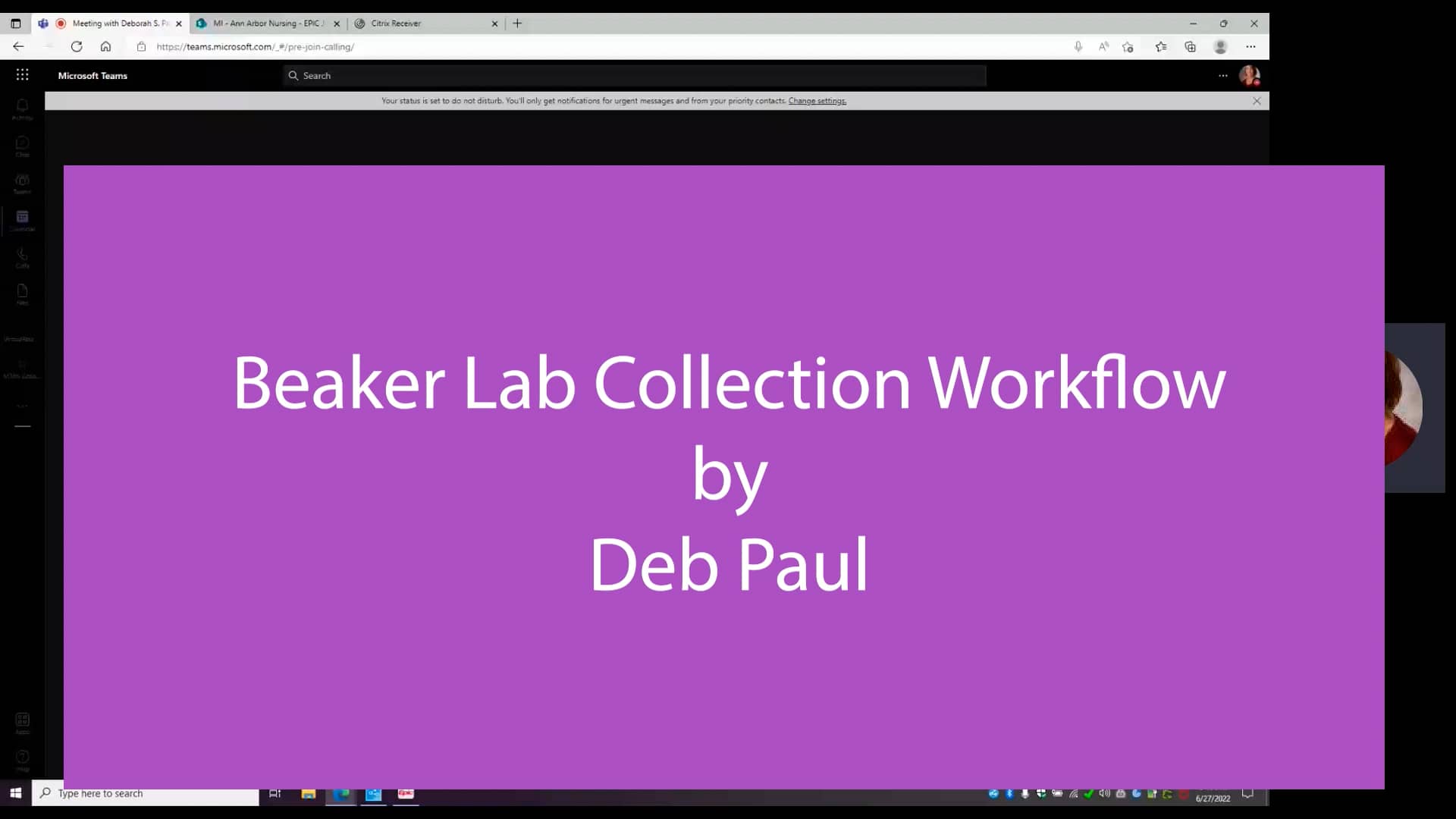 Beaker Lab Collection Workflow.mp4 on Vimeo