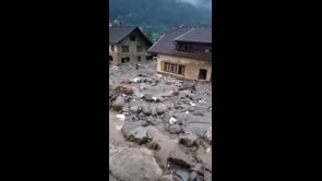 Alluvione in Austria, case sepolte sotto i detriti in Carinzia