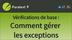 Vérifications de base : Comment gérer les exceptions