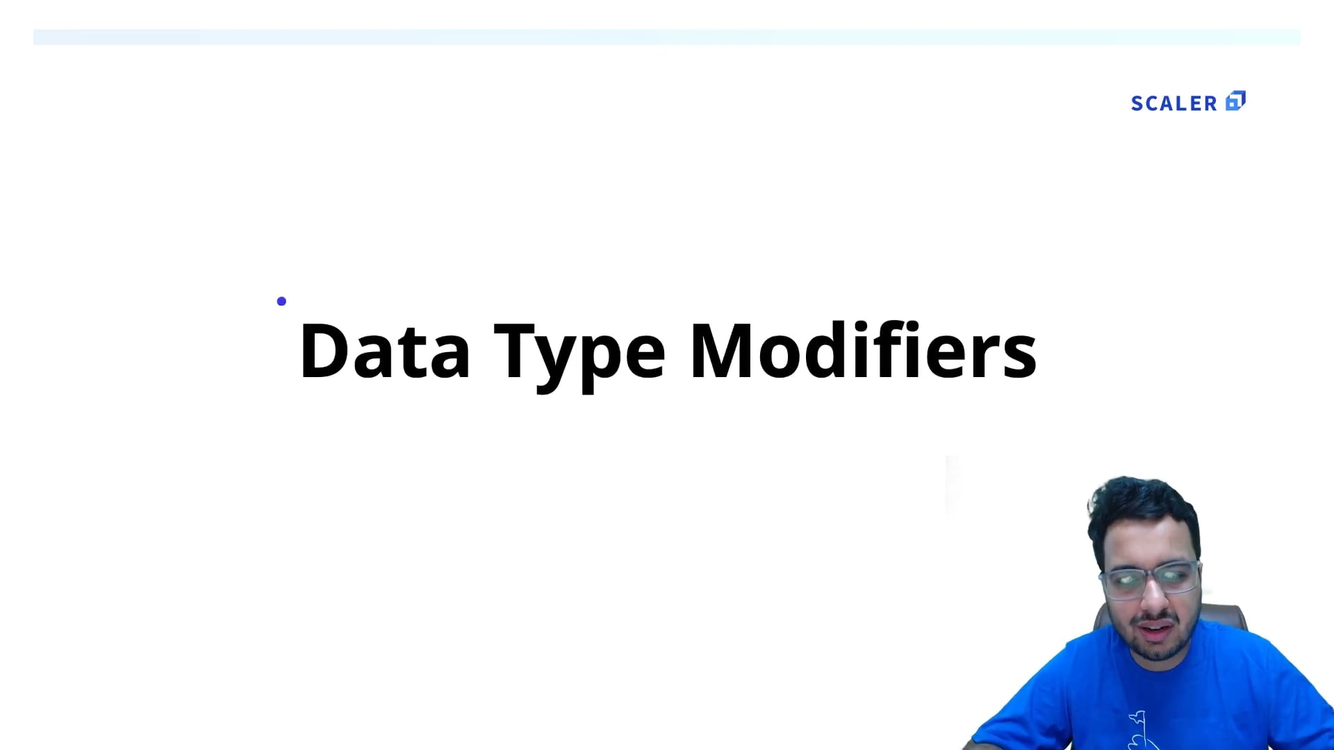 Datatype Modifiers