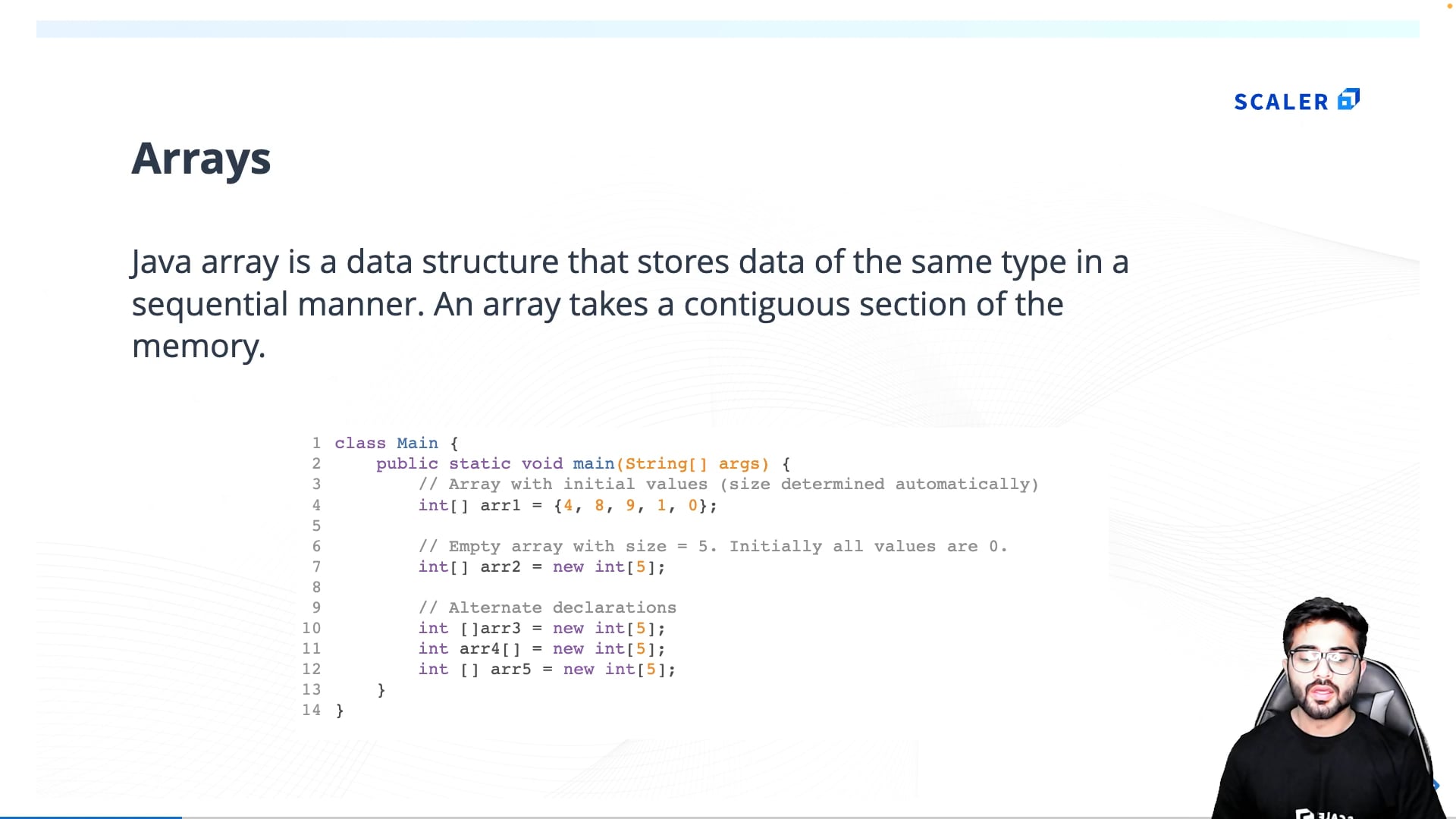 arrays in java