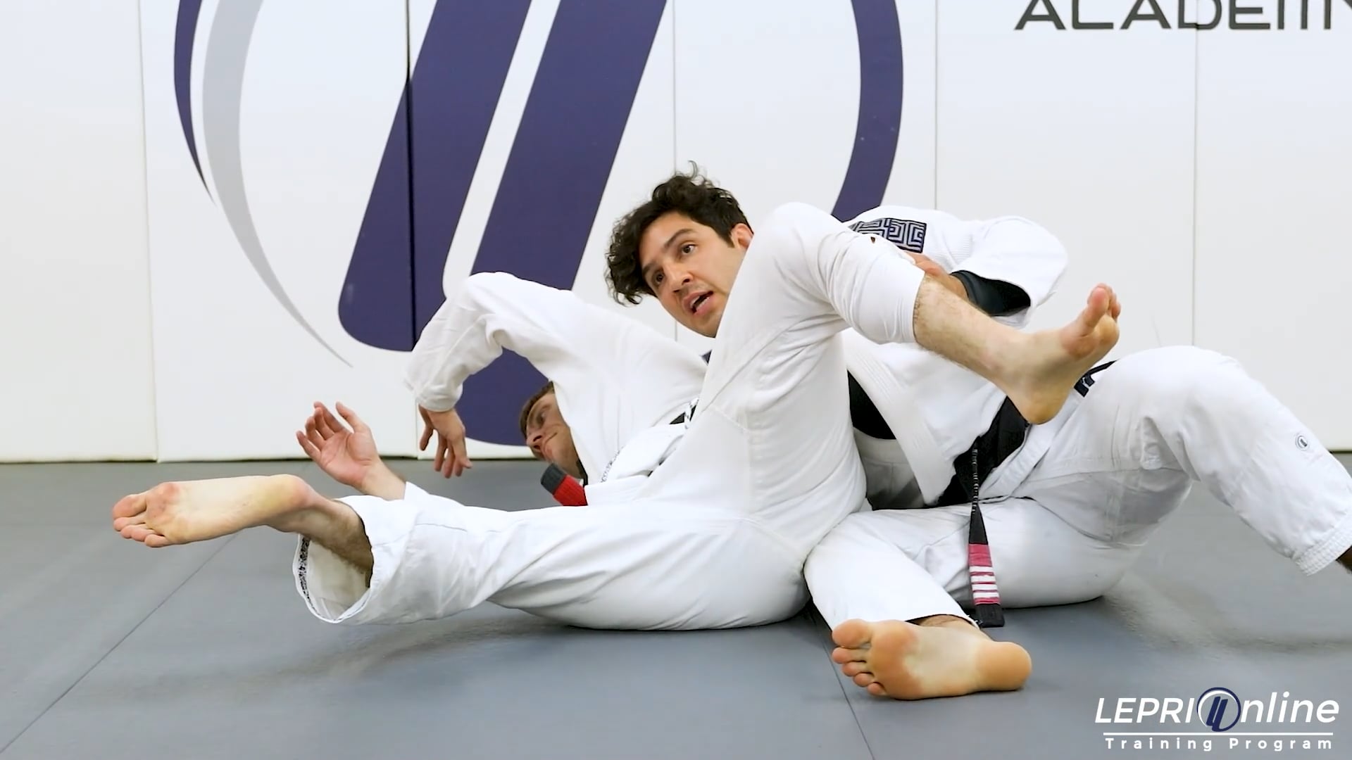 Lepri BJJ Online Training: Knee Cut Pass Defense to Tornado Sweep Attempt t