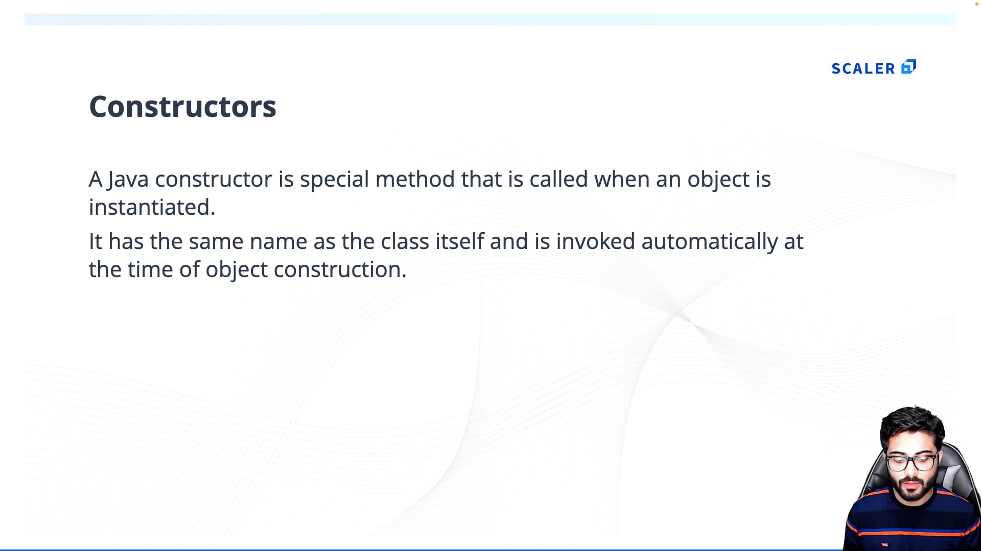 Constructor In Java Scaler Topics