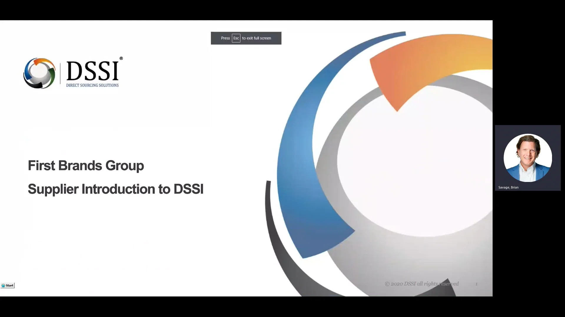 DSSI Kickoff Introduction for First Brands Group Suppliers-20220630 ...