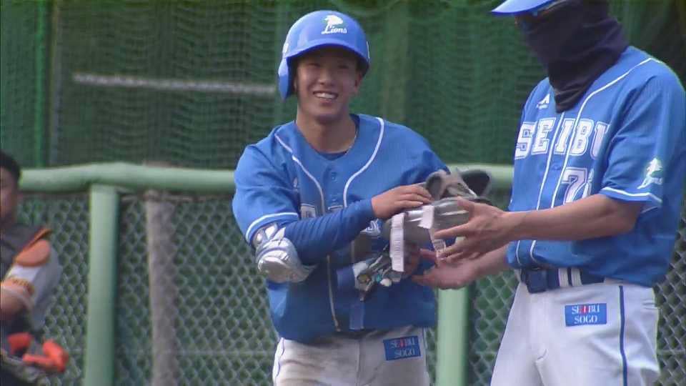 【ファーム】ライオンズ・滝澤夏央 本日3本目のヒットは終盤に貴重な同点タイムリー!! 2022年7月1日 埼玉西武ライオンズ 対 読売ジャイアンツ