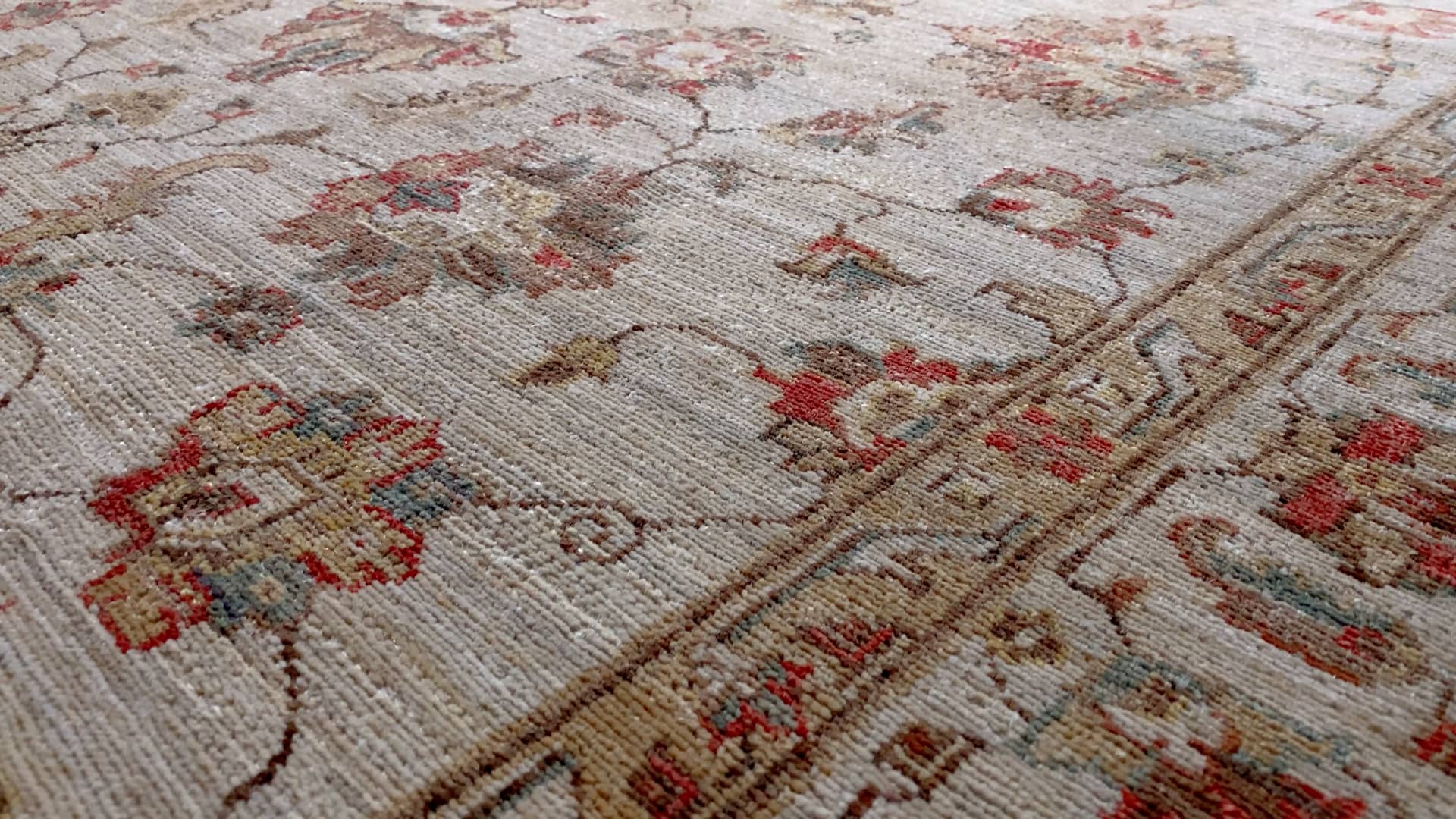 35424 Pakistani Rug Handmade Area Transitional 4'10 x 6'10 5x7 Whites