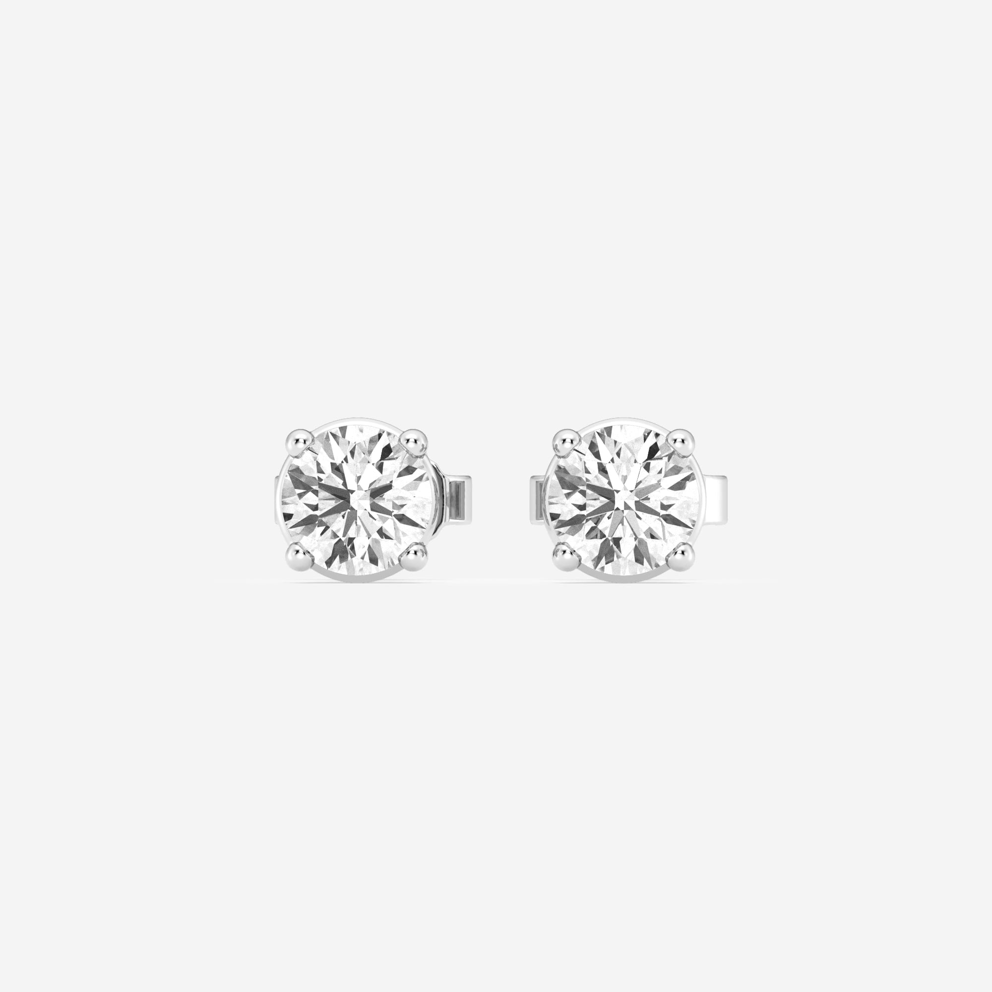 product video for 3/4 ctw Round Near-Colorless (I-J) Lab Grown Diamond Stud Earrings