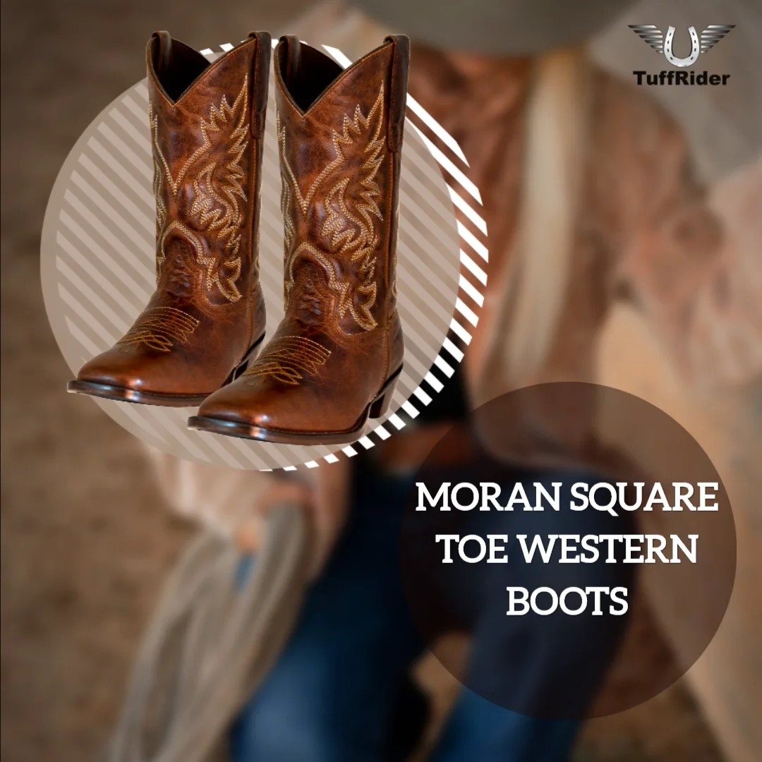 TuffRider Women Moran Leather Square Toe Western Boots on Vimeo