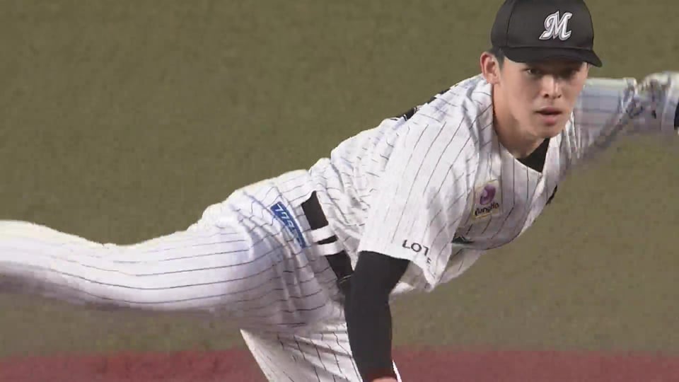 【4回表】マリーンズ・佐々木朗希 4回までで10三振を奪う活躍を見せる!! 2022年7月1日 千葉ロッテマリーンズ 対 東北楽天ゴールデンイーグルス