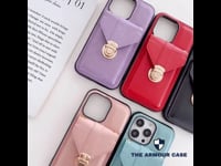 Luxury Leather Cross Body Card Slot Wallet Case For iPhone