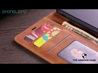 Luxury Leather Flip Wallet phone Case for iPhone
