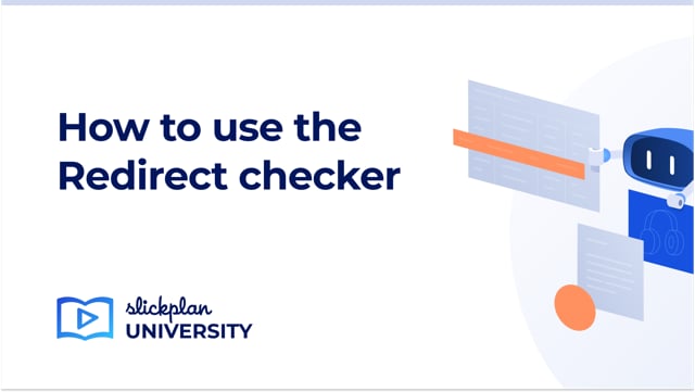 How to use the Redirect Checker