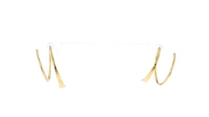 14kt Yellow Gold Endless Teardrop Wire Threader Earrings