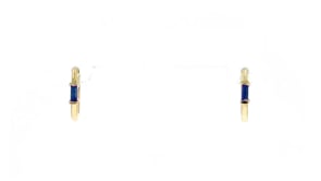 10 ct. t.w. Sapphire Huggie Hoop Earrings in 14kt Yellow Gold