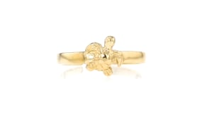 14kt Yellow Gold Sea Turtle Adjustable Toe Ring