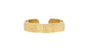 14kt Yellow Gold Greek Key Adjustable Toe Ring