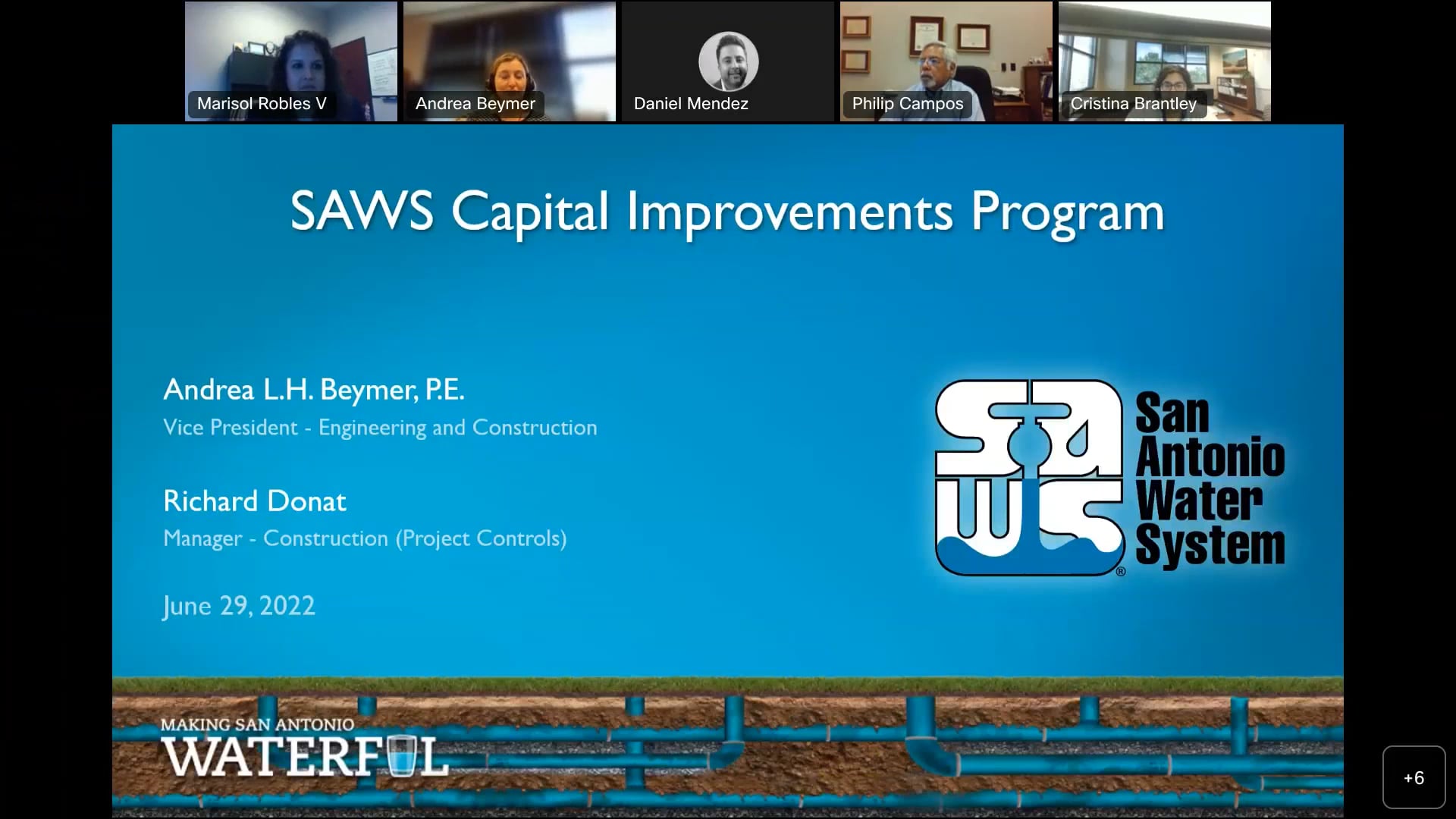 SAWS MidYear Capital Improvement Program (CIP) Update June 29, 2022
