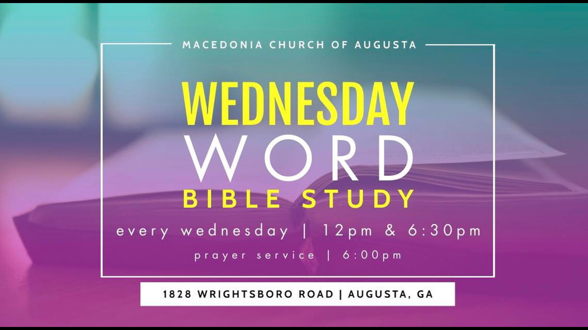 Bible Study (noon) | 06/29/22