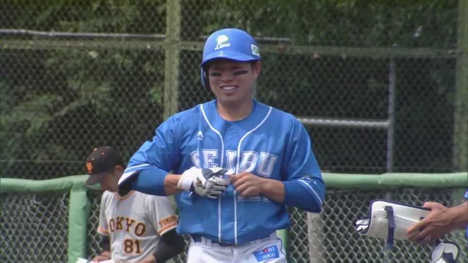 【ファーム】勝ち越し打!! ライオンズ・中熊大智 ライト前へのタイムリーヒット!! 2022年7月2日 埼玉西武ライオンズ 対 読売ジャイアンツ