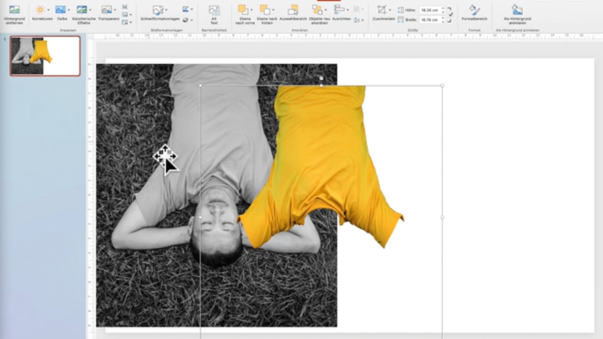 Bilder punktuell einfärben