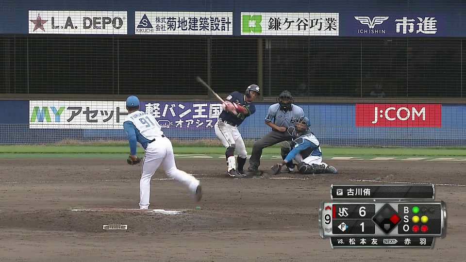 【ファーム】ファイターズ・古川侑利 古川バッテリーで見事1イニング無失点の好投!! 2022年7月4日 北海道日本ハムファイターズ 対 東京ヤクルトスワローズ