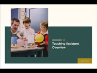Teaching Assistant Overview