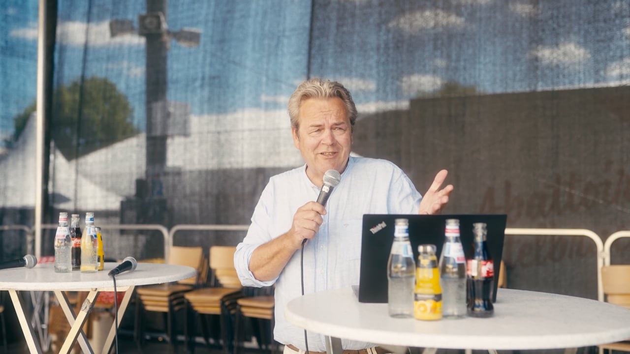 Präsentation von Christian Hiß von der Regionalwert-Leistungen GmbH auf der Foire Agricole 2022