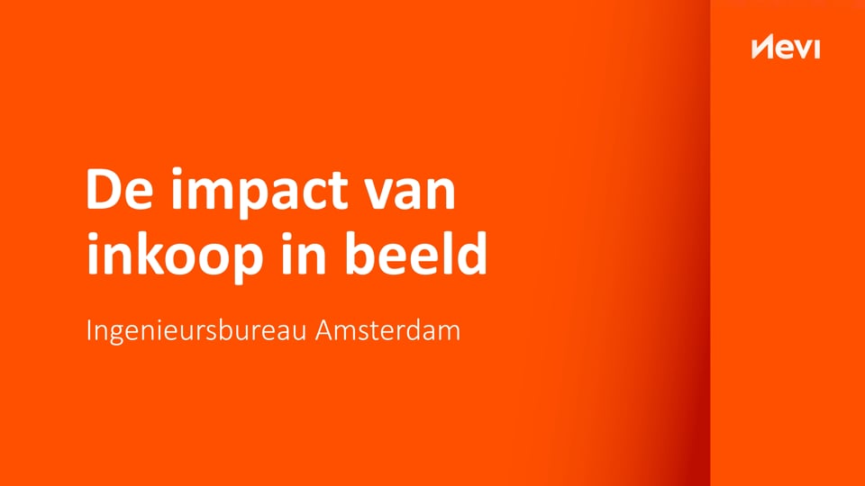 Impact van Inkoop bij Ingenieursbureau gemeente Amsterdam