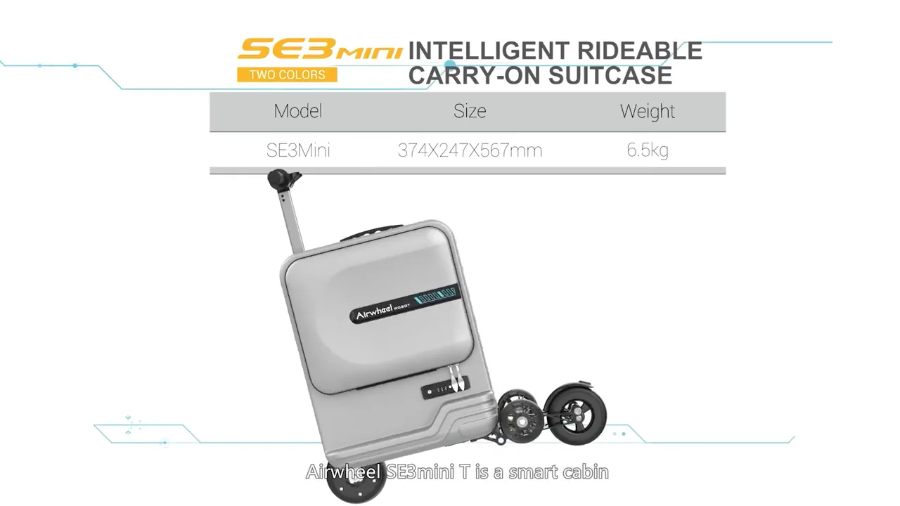 Airwheel SE3 MiniT Smart Riding Electric Motor Suitcase(20 Inches