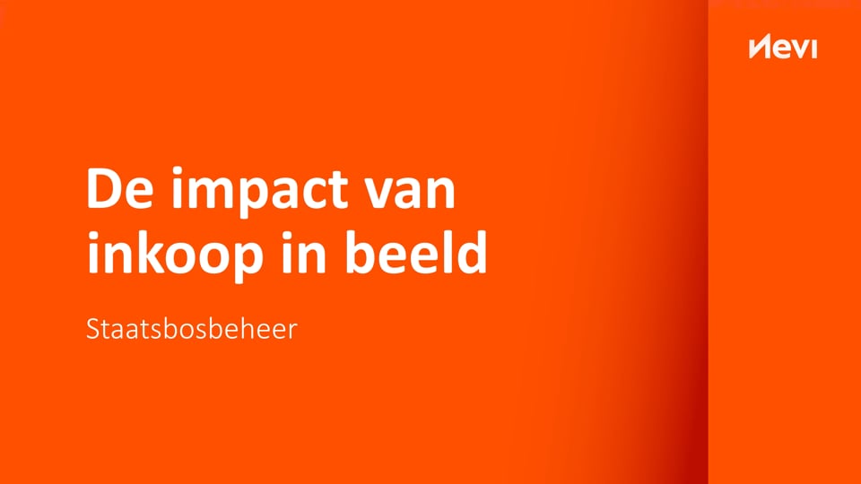 De impact van inkoop in beeld: Staatsbosbeheer