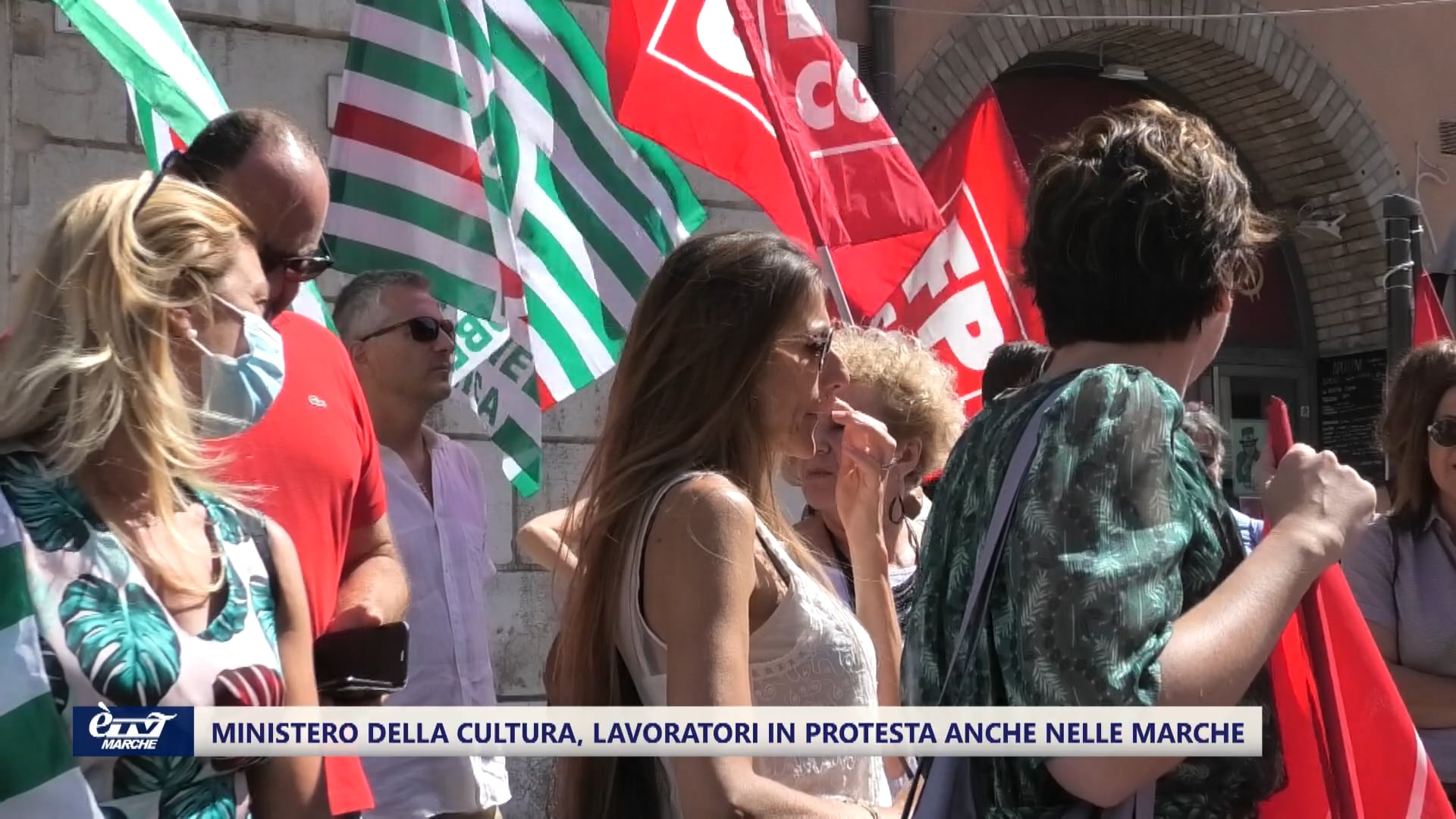 Ministero della Cultura, lavoratori in protesta anche nelle Marche - VIDEO 