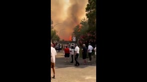 Le terribili immagini del maxi incendio a Roma Nord