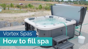 How to fill spa with water