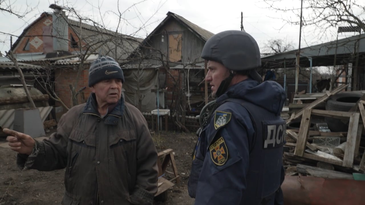 War in Ukraine - Kharkiv 5th April 2022 - Out in the field with Kharkiv's Bomb Disposal Unit.