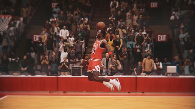 michael jordan palming ball