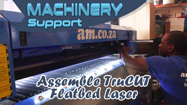 Assemble TruCUT Flatbed Laser Cutting Machine at Pretoria, Installation Team Daily Vlog Video