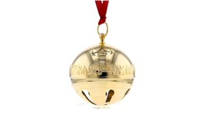 Wallace 2022 Annual Gold-Plated Sleigh Bell Ornament - 33rd Edition