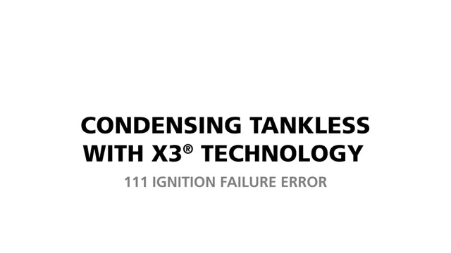 Condensing Tankless with X3® Technology | A.O. Smith University