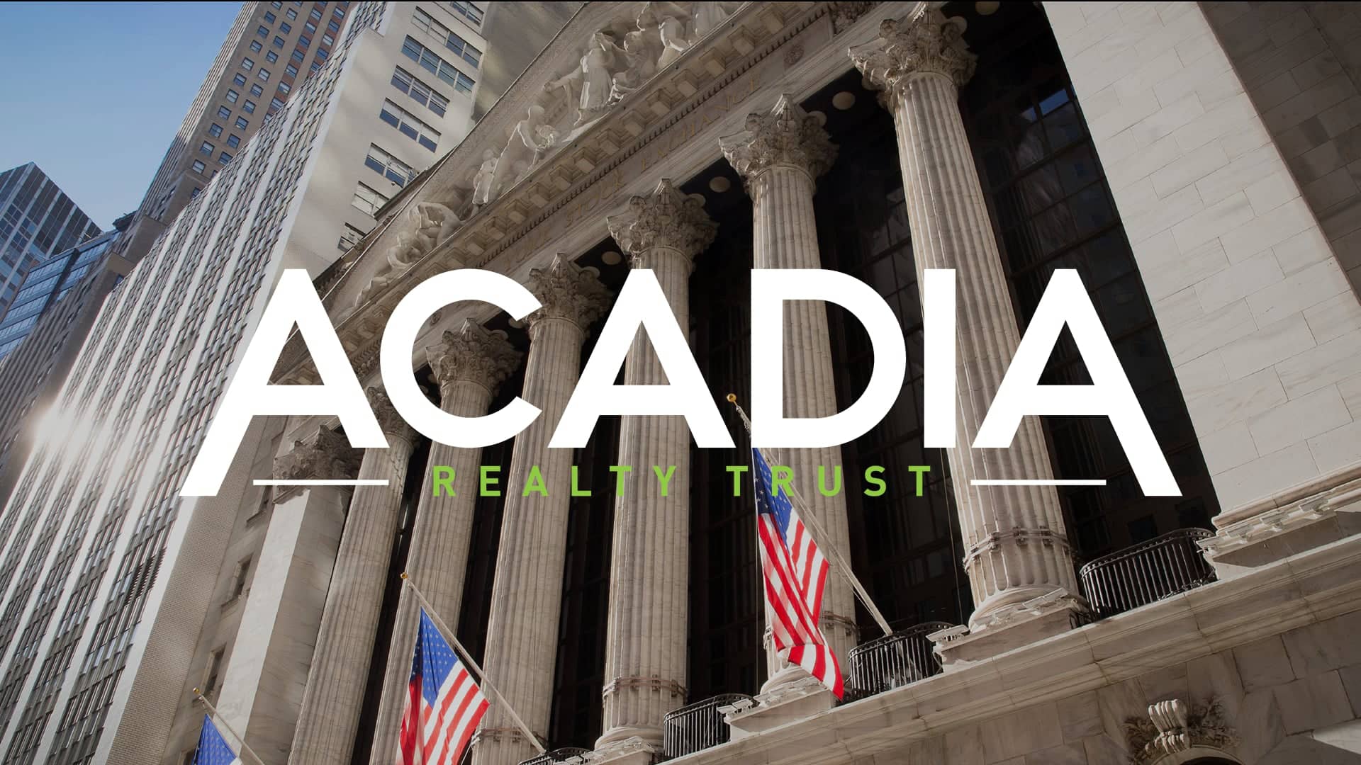 Acadia Realty Trust (NYSE AKR) Rings The Opening Bell® on Vimeo