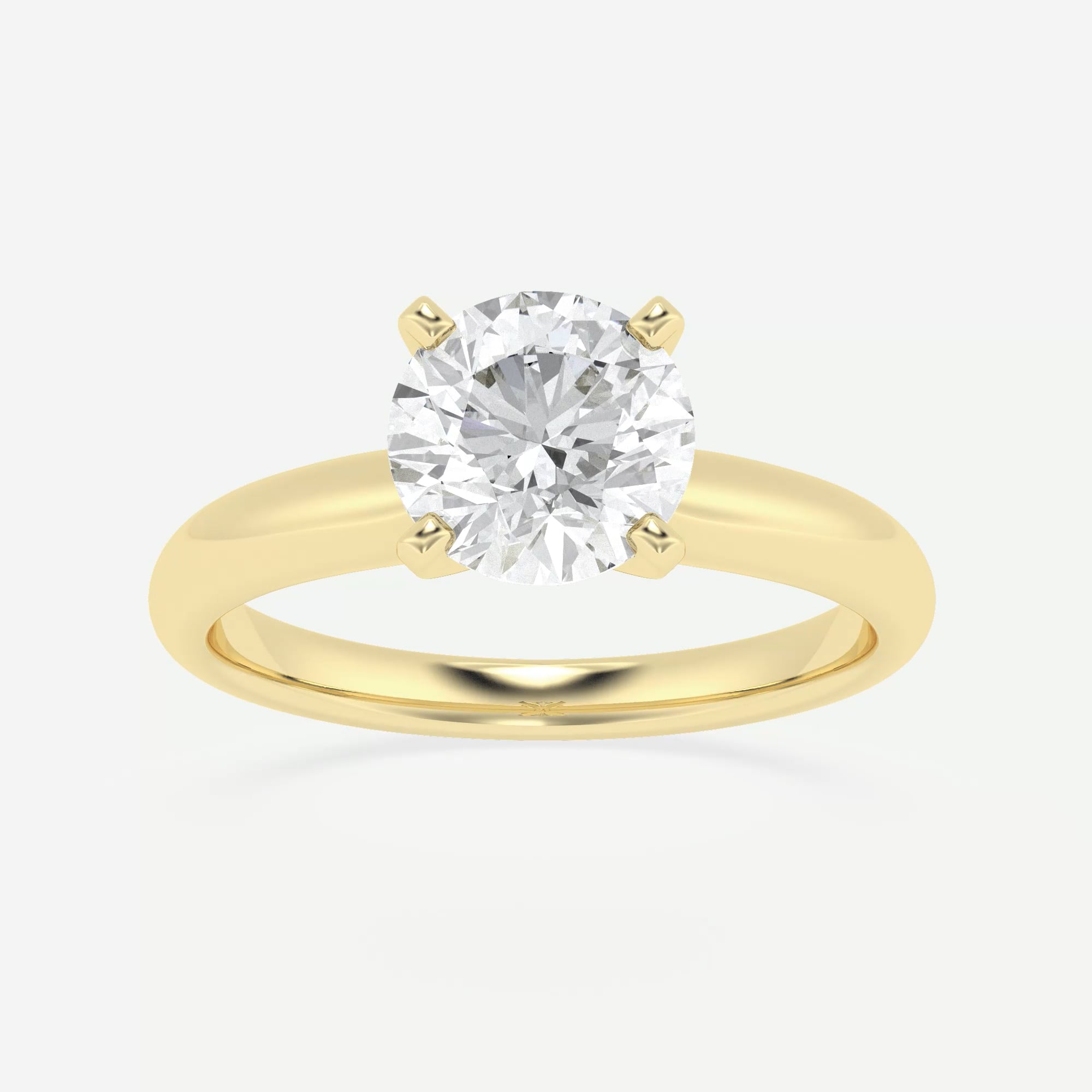 product video for 1 ctw Round Lab Grown Diamond Double Prong Solitaire Engagement Ring
