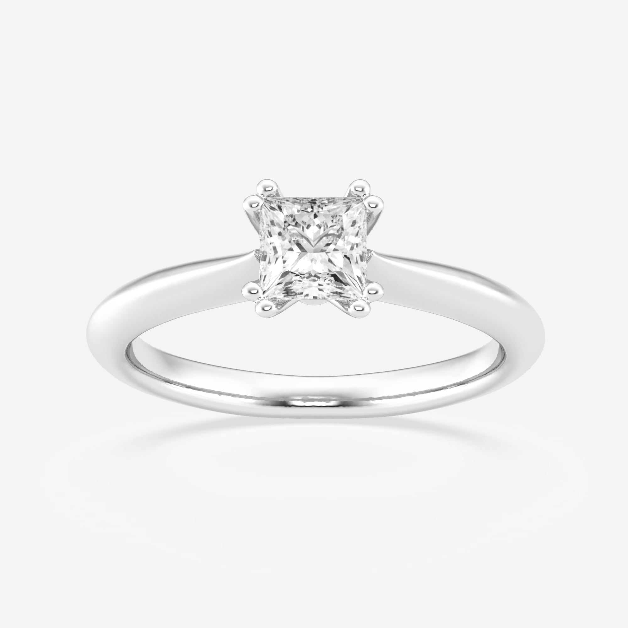 product video for 1 ctw Princess Lab Grown Diamond Double Prong Solitaire Engagement Ring
