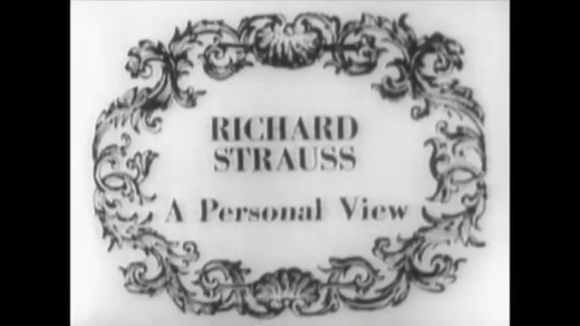 Festival Presents Glenn Gould: Richard Strauss A Personal View